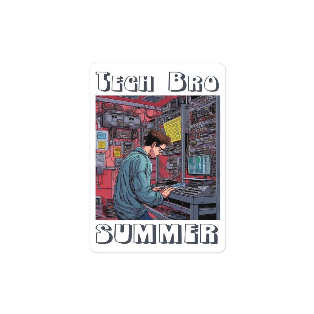 Tech Bro Summer Sticker