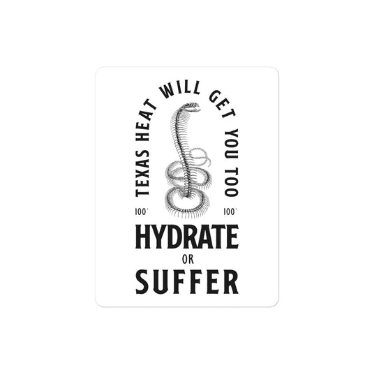 Hydrate or Suffer Sticker