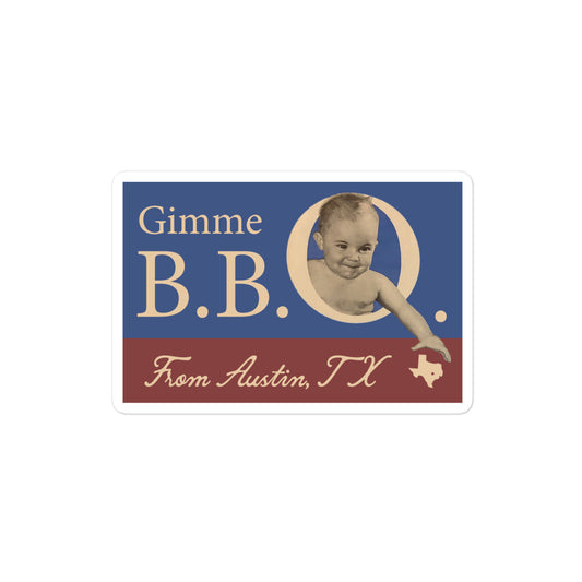 Gimme Austin BBQ Sticker