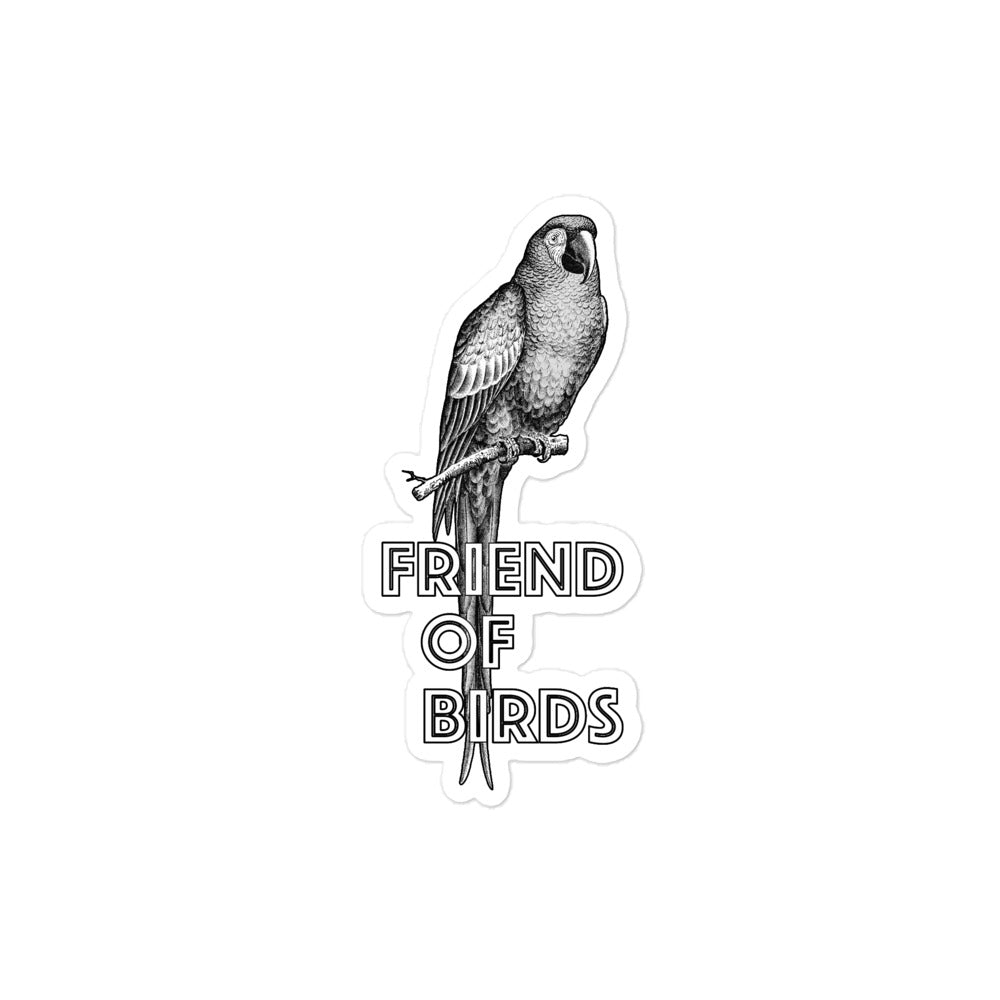 Friend of Birds Sticker