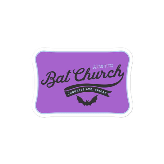 Bat Church Sticker