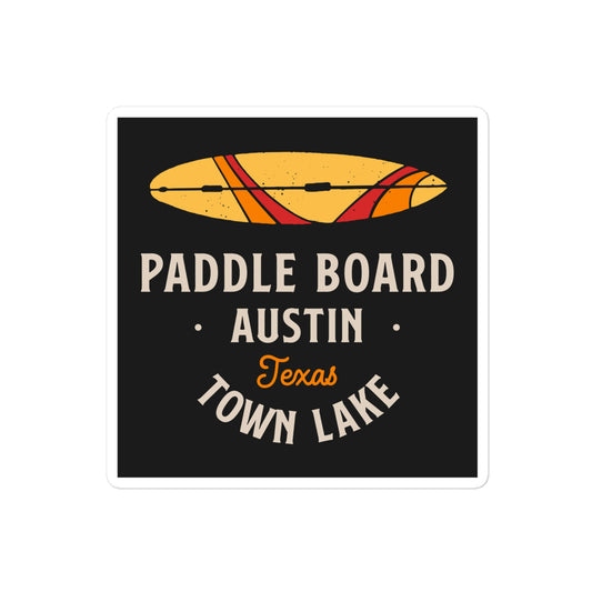 Paddle Board Austin Sticker