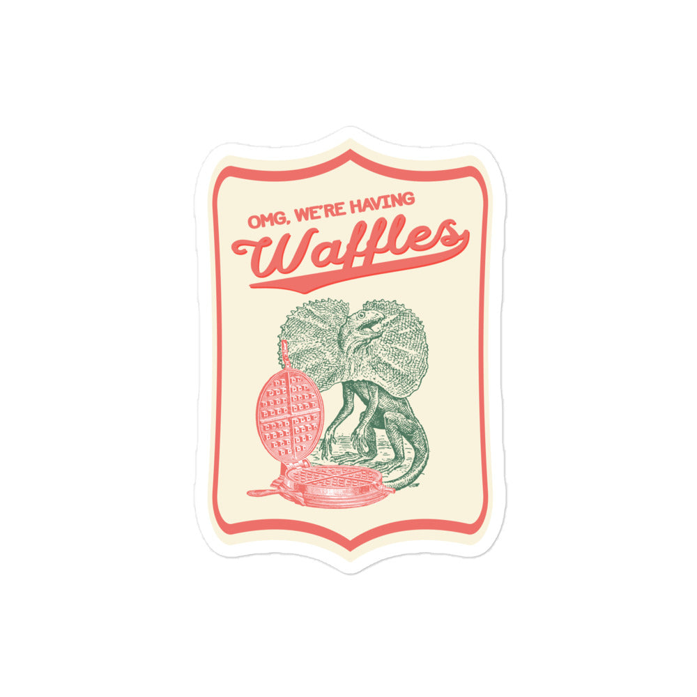 Waffle Lizard Sticker