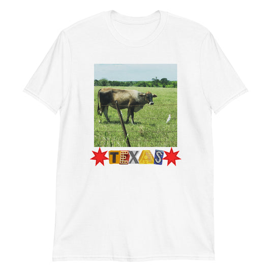 Cow and Bird Short-Sleeve Unisex T-Shirt